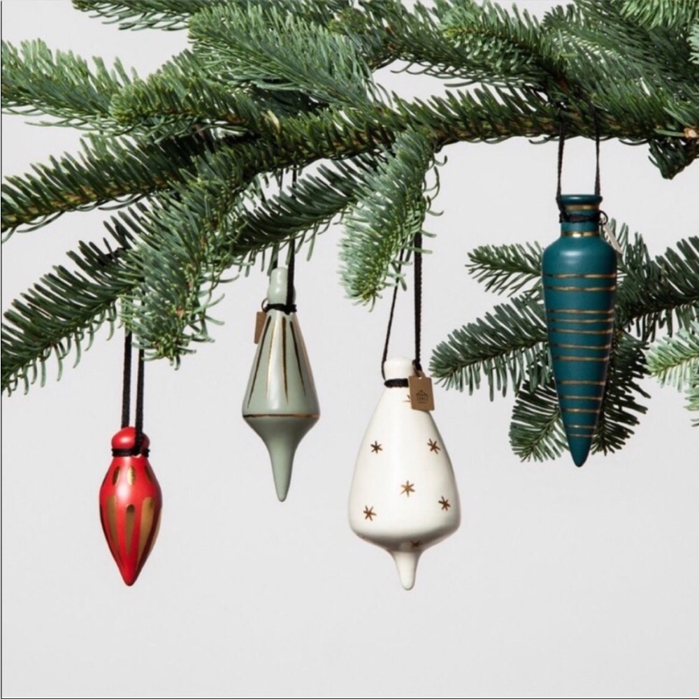 Hearth & Hand With Magnolia Plumb Bob Ornament Set of 4 - New in Box